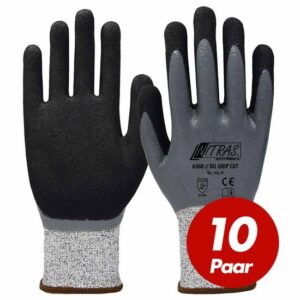 NITRAS 6360 Oil Grip CUT Schnittschutzhandschuhe - wasserabweisend - 10 Paar