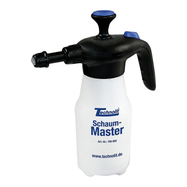 TECHNOLIT Drucksprüher Schaum-Master 1 Liter, für leichten Schaum, beständig gegen viele Säuren und Laugen – Bild 2