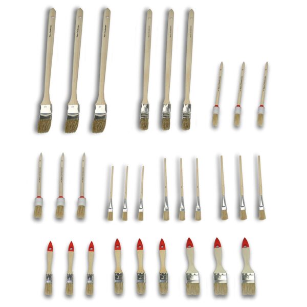 Nölle Pinsel-Set 30-tlg. - Ring- und Kleinpinsel - perfekt geeignet für einfache Anstriche - diverse Längen und Größen für jeden Bereich – Bild 2