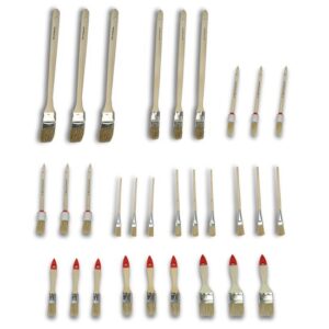 Nölle Pinsel-Set 30-tlg. - Ring- und Kleinpinsel - perfekt geeignet für einfache Anstriche - diverse Längen und Größen für jeden Bereich