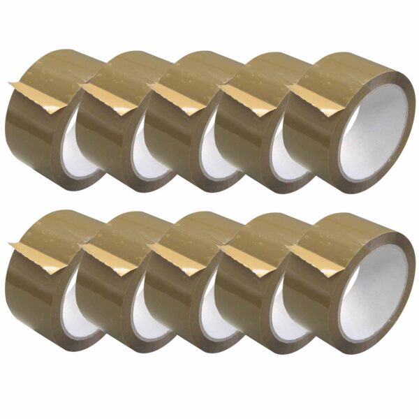 TAPE TEAM PP-Klebeband 50mm x 66m, 10 Stück, Klebeband, Packband, Paketband, Kleberolle, Paketklebeband – Bild 2