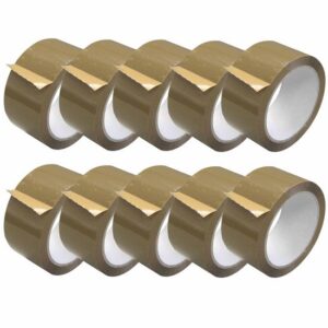 TAPE TEAM PP-Klebeband 50mm x 66m, 10 Stück, Klebeband, Packband, Paketband, Kleberolle, Paketklebeband