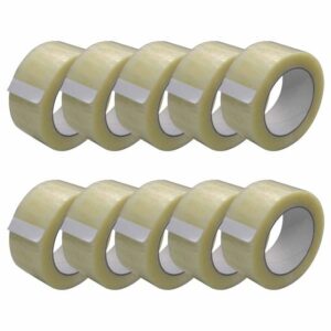 TAPE TEAM PP-Klebeband 50mm x 66m, 10 Stück, Klebeband, Packband, Paketband, Kleberolle, Paketklebeband