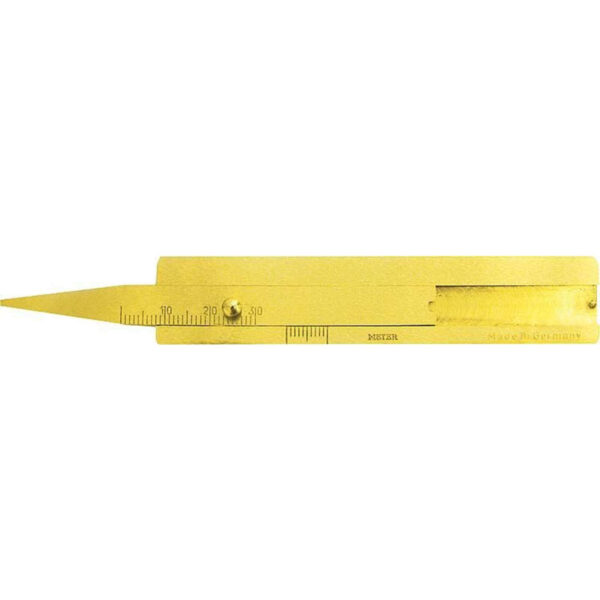 TECHNOLIT Reifenprofil-Tiefenmesser 0-30mm, Messing, Profiltiefenmesser, Profilmesser Messschieber, Reifenmessgerät – Bild 2