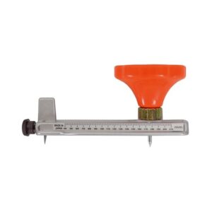 Hawe Kreisschneider 730.00, Verstellbarer Lochbohrer, HSS-Messer, Handrand mit Fingerknauf, 40 – 210 mm