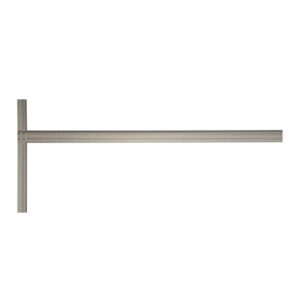 Hawe T-Reißschiene 730.23 Übergangsschiene, Walzbank, Aluminium eloxiert, cm-Einteilung, 1250mm