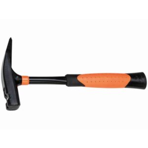 HaWe Stahlrohr-Latthammer 75.008 Zimmermannshammer mit Magnet, Bahn geraut, 2-K-Kunstsoffgriff - 600g