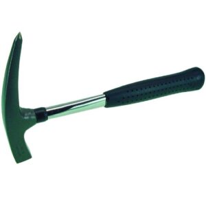 HaWe Geologen-Hammer 76.001 Steinmetz-Hammer, Spitzhammer mit Stahlrohr und polierter Bahn - 500g