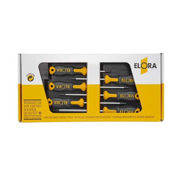 ELORA Schraubendreher Schraubenzieher 6 tlg. Satz 6-15 - 760 STX-6K-1 für Innen-TORX®-Schrauben – Bild 2