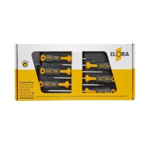 ELORA Schraubendreher Schraubenzieher 6 tlg. Satz 6-15 - 760 STX-6K-1 für Innen-TORX®-Schrauben