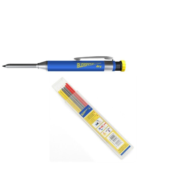 Bleispitz Tieflochmarker DRY-Set + 6er Pack Ersatzminen Mischpack - drei Farben – Bild 2