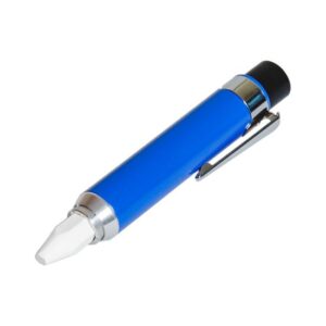 Bleispitz Kreidestifthalter mit praktischer universal Kreide-Aufnahme aus Aluminium mit Befestigungs-Clip, für runde und eckige Kreide