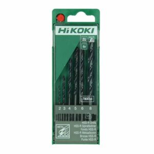 Hikoki Metallbohrer-Set, 780094, HSS-R, Stahl und Guss bis 900 N/mm², 6-teilig, hohe Lebensdauer