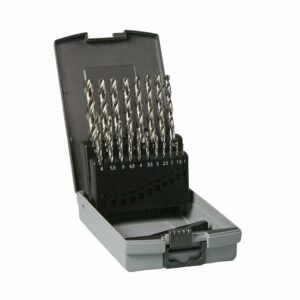 Hikoki Metallbohrer-Set, 780460, HSS-G, Zugfestigkeit bis 900 N/mm², 19-teilig, sehr hohe Rundlaufgenauigkeit