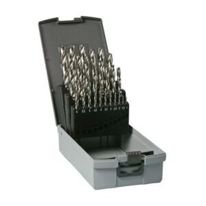 HiKOKI Metallbohrer HSS-G Profi DIN 338 Kassette 25-teilig, Spiralbohrer, Eisenbohrer, geschliffen