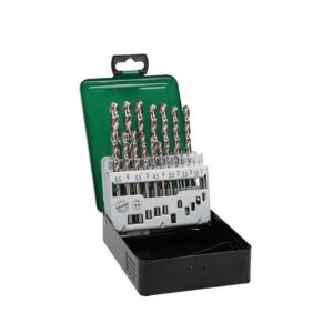Hikoki Metallbohrer-Set, 780466, HSS-G, Zugfestigkeit bis 900 N/mm², 19-teilig, sehr hohe Rundlaufgenauigkeit