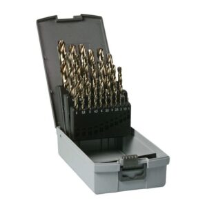 HiKOKI Metallbohrer HSS-Co DIN 338 Kassette 25-teilig, Spiralbohrer, Cobaltbohrer, Eisenbohrer