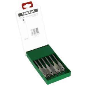 HiKOKI Holz-Flachbohrer-Set 781792 Flachfräsbohrer für alle Holzarten, Zentrierspitze, 6-teilig