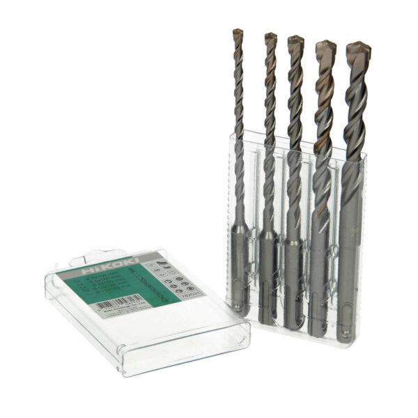 HiKOKI Hammerbohrer TCT SDS-plus MULTIPACK 5-teilig, Bohrersatz, Betonbohrer, Steinbohrer – Bild 2
