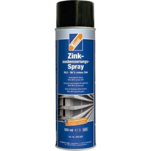 TECHNOLIT Zinkausbesserungs-Spray 500 ml hellsilber, Zinkspray, Rostschutz, Zinkfarbe, Punktschweißfarbe