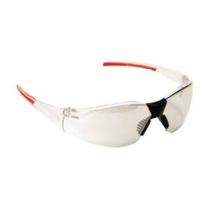 Schutzbrille JSP Stealth 8000 transparent silber kratzfest mit Seitenschutz, Sicherheitsbrille, Arbeitsschutzbrille