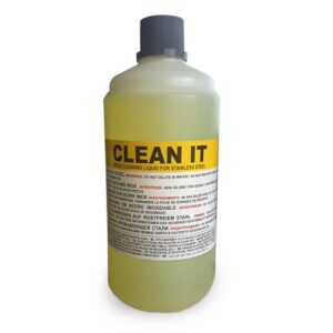 Telwin Clean-it Reinigungsflüssigkeit 1 l für Cleantech 200, Kehlnahtreiniger, Schweißnahtreiniger, Edelstahlreiniger