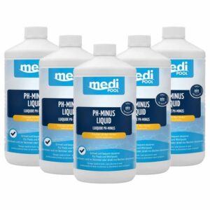 mediPOOL pH-Minus Liquid 1L, pH Senker, pH Regulator, Wasserpflege, Flüssigchlor