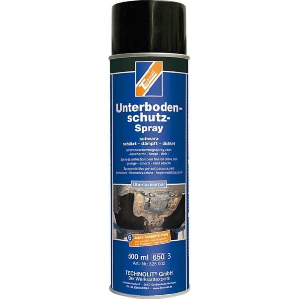 TECHNOLIT Unterbodenschutz-Spray 500 ml schwarz, Steinschlagschutz, Karosserielack – Bild 2