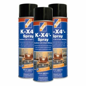 TECHNOLIT Rostlöser-Spray K-X-4 500 ml, Rostentferner, Entroster, Konservierung, Schmiermittel, Feuchtigkeitsverdrängend
