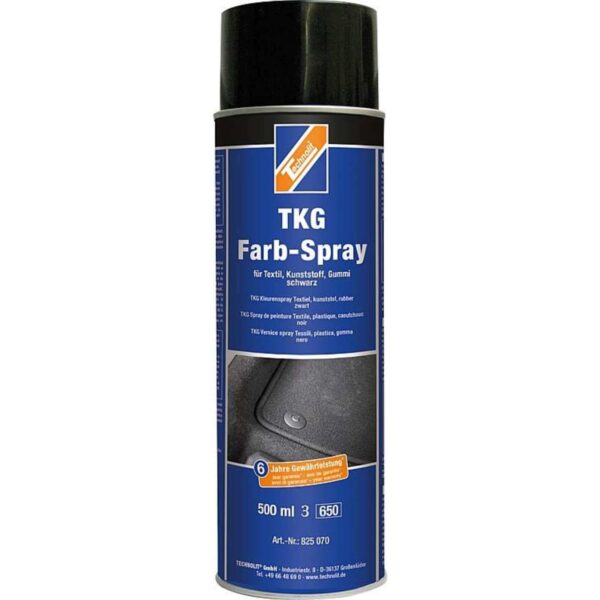 TECHNOLIT TKG-Farbspray 500 ml, für Teppich, Kunststoff, Gummi, Textil, Fußmatten – Bild 2