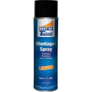 TECHNOLIT Montage-Spray 500 ml, Schmiermittel, Montagehilfe, Korrosionsschutz, Druckschmierung, temperaturbeständig