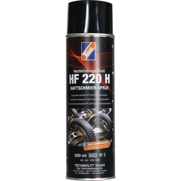 TECHNOLIT Haftschmier-Spray Hochleistungs-Fluid HF220H 500 ml, Schmiermittel, Fettspray, Schmieröl – Bild 2