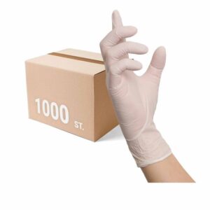 NITRAS Einmalhandschuhe White Wave 8310 10x 100 St.- Einweghandschuhe puderfrei und extrem reißfest, perfekt in einer Box zum Dosieren