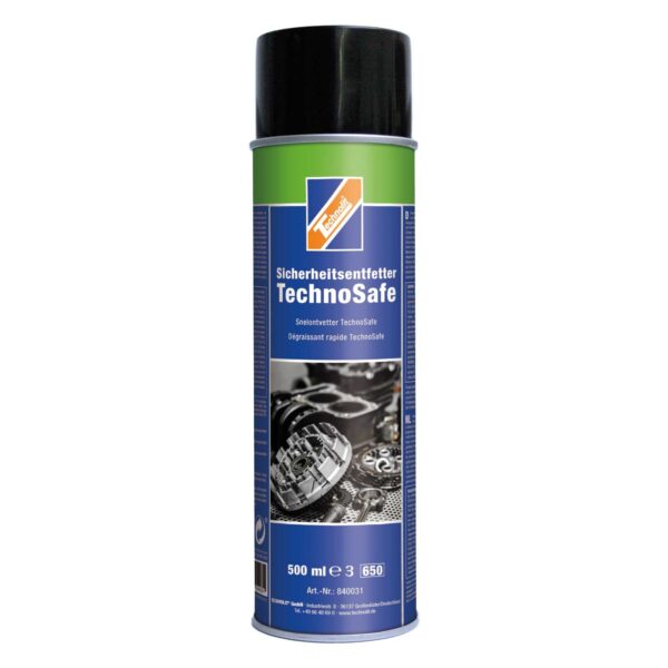 TECHNOLIT Entfetter-Spray TechnoSafe 500 ml, Teilereiniger, Entfetter für Motor- und Fahrzeugteile, Ketten – Bild 2