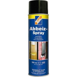 TECHNOLIT Abbeiz-Spray 500 ml, Abbeizer, Farblöser, Lackentferner, Kleber Dichtungs Entferner