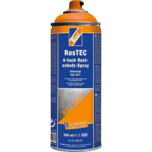 TECHNOLIT RosTEC 4-Fach Rostschutz RAL Spray 500 ml, Farbspray, Rostschutzspray, Korrosionsschutz, Grundierung