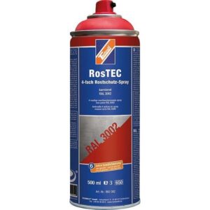 TECHNOLIT RosTEC 4-Fach Rostschutz RAL Spray 500 ml, Farbspray, Rostschutzspray, Korrosionsschutz, Grundierung
