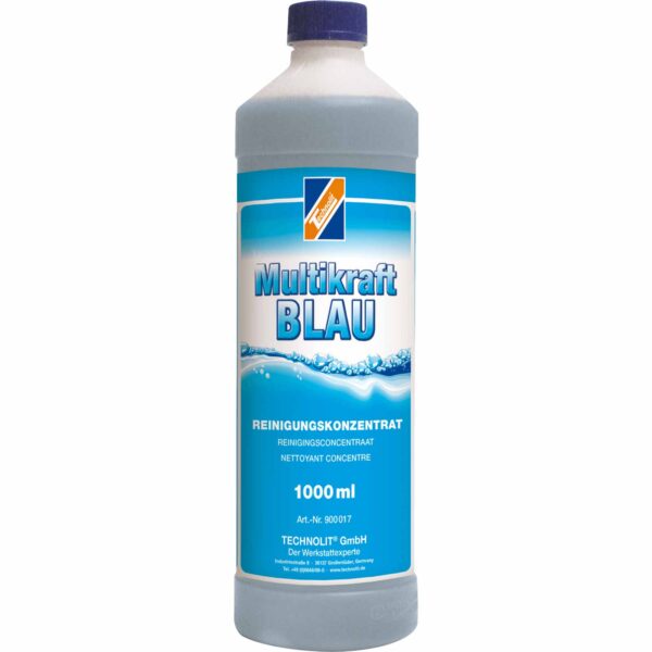 TECHNOLIT Multikraft BLAU Universalreiniger alkalisch 1 Liter, Fliesenreiniger, Textilreiniger, Haushaltsreiniger, Bodenreiniger, Universalreiniger, Allzweckreiniger – Bild 2