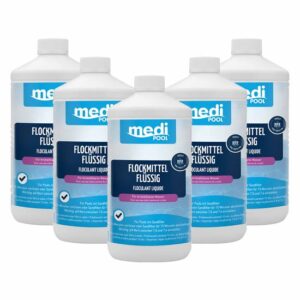 medi POOL Flockmittel flüssig 1 Liter, Flockungsmittel, Flockmittel, Wasserpflege
