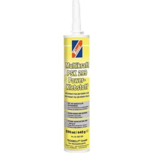 TECHNOLIT Multikraft Kleber PSK 299 Power-Klebstoff 290ml, Alleskleber, Universalkleber, Kraftkleber, Extremkleber, Montagekleber