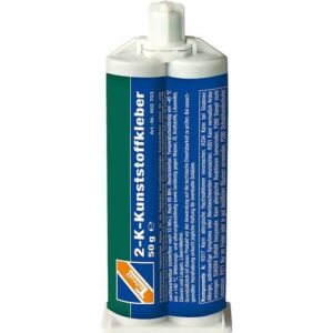 TECHNOLIT 2-K-Kunststoffkleber 50 g, Doppelkartusche, 2-Komponentenkleber, Plastik