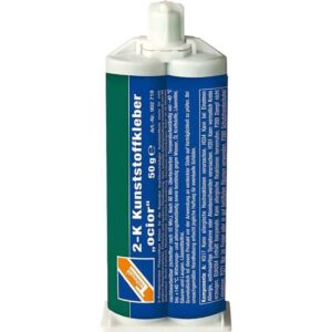 TECHNOLIT 2-K-Kunststoffkleber ocior 50 g, Doppelkartusche, 2-Komponentenkleber, Plastik