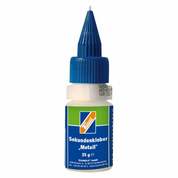 TECHNOLIT Sekundenkleber Metall 25g Metallkleber, Schnellkleber, Klebstoff, Superkleber – Bild 2