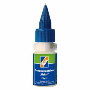 TECHNOLIT Sekundenkleber Metall 25g Metallkleber, Schnellkleber, Klebstoff, Superkleber