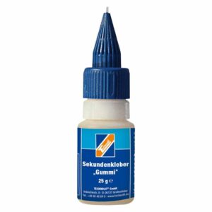 TECHNOLIT Sekundenkleber Gummi 25g Gummikleber, Schnellkleber, Klebstoff, Superkleber, Elastomerkleber