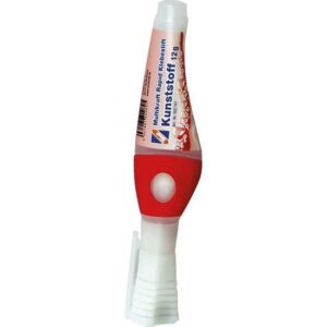 TECHNOLIT Multikraft Rapid Kunststoff 12g, haftstarker Kunststoffkleber, punktgenaue Dosierung, Sekundenkleber