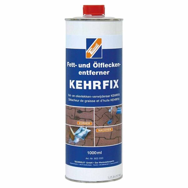 TECHNOLIT Fett- und Ölfleckenentferner KEHRFIX 1 Liter, Ölfleckentferner, Fettentferner, Ölentferner, säure- und laugenfrei – Bild 2