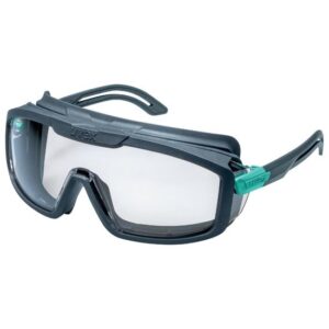 Schutzbrille uvex i-guard planet, verstellbare Bügel aus Biomaterial, beschlagfrei, kratzfest, chemikalienbeständig