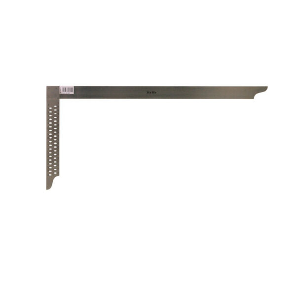 HaWe Zimmermannswinkel mit Anreißlöcher 800 mm aus NIROSTA-Stahl, Metalwinkel, Eisenwinkel, Stahlwinkel, Messwinkel, Anschlagwinkel m. Anreißlöchern – Bild 2