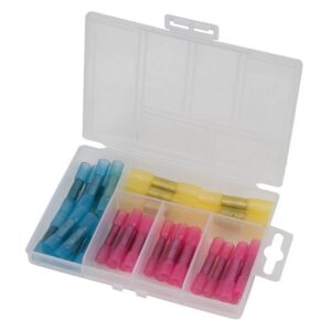 KS-Tools Stoßverbinder-Sortiment isoliert 970.0710 Schrumpfverbinder inkl. Kunsstoffkoffer - 36-teilig